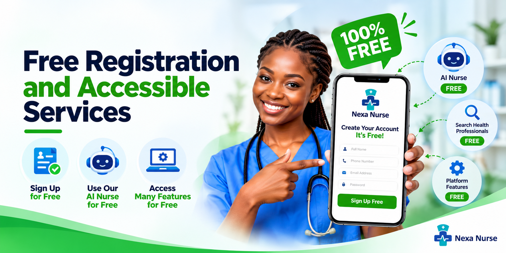 Nexa Nurse - Free Registration and Accessible Services Nexa Nurse - Free Registration and Accessible Services